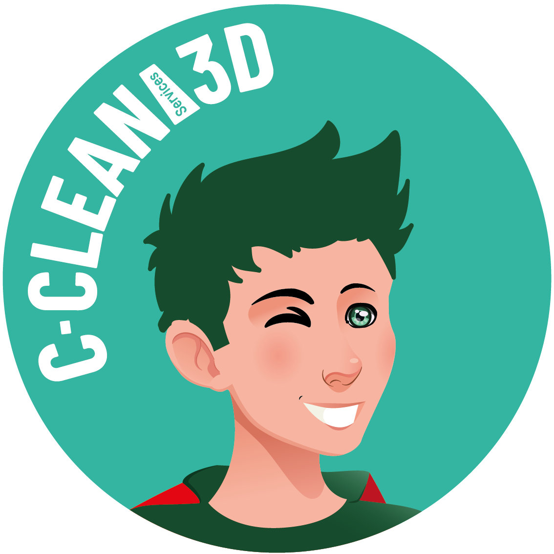 Logo contact c-clean 3D