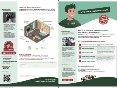 LA NOUVELLE FICHE PROTOCOLE POUR  LA PUNAISE DE LIT